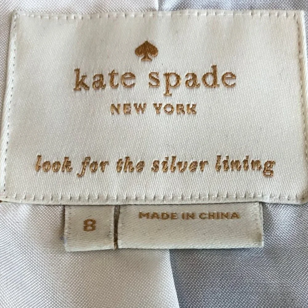 Kate Spade - Blue Tweed Blazer - Size 8 - EUC - Picture 5 of 10